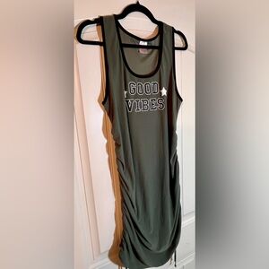 Dress with ties at the sides